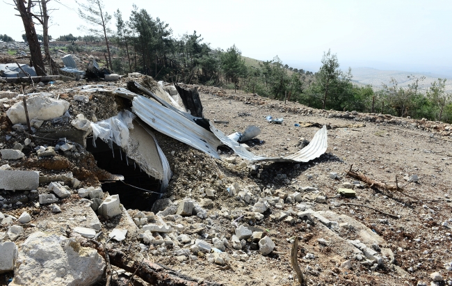 Teröristlerden temizlenen Bafelyon Dağı'ndaki terör kampları görüntülendi